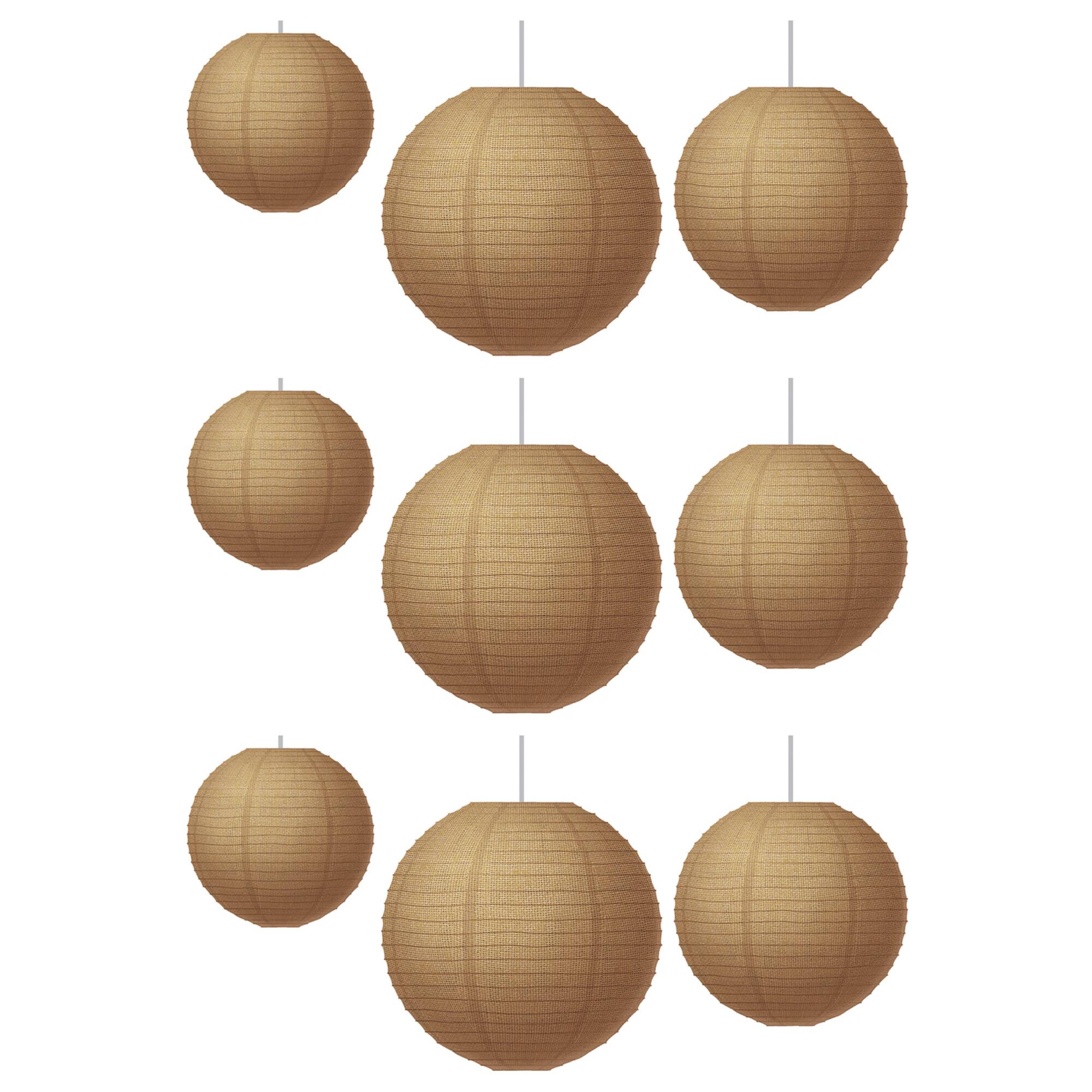 Teacher Created Resources® Burlap Design Paper Lanterns, 3 Packs of 3